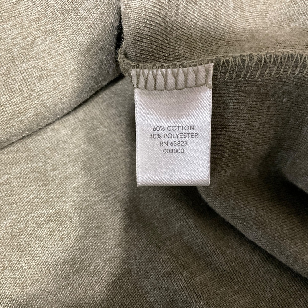 Christopher & Banks Women's Olive Green 3/4 Sleeve Top Grommet Neckline Size L - Picture 6 of 8